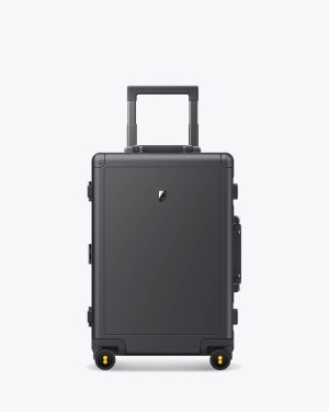 Luggage Level 8 Gibraltar Aluminum Carry on Dark Grey | PZVAWYH-14