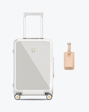 Luggage Level 8 Glitter 20'' Carry on White | PJHVCBI-04