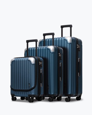 Luggage Level 8 Grace 20'' & 24'' & 28'' Luggage Set Navy | LRKWXBD-84