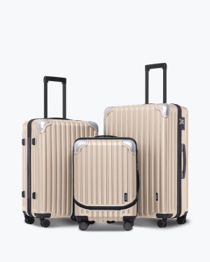 Luggage Level 8 Grace 20'' & 24'' & 28'' Luggage Set gold | AMSDJUN-03